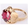 Image 4 : 10K YELLOW GOLD 11.5OCT RUBY LADIES RING