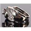 Image 2 : 14K WHITE GOLD DIAMOND LADIES ORNATE RING