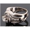 Image 3 : 14K WHITE GOLD DIAMOND LADIES ORNATE RING