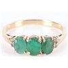 Image 1 : 0.90CTW EMERALD DIAMOND 14K YELLOW GOLD RING