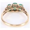 Image 3 : 0.90CTW EMERALD DIAMOND 14K YELLOW GOLD RING