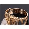Image 3 : 14K YELLOW GOLD QUARTZ MARQUISE LADIES RING