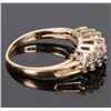 Image 3 : DIAMOND GRADUATED 14K YELLOW GOLD LADIES RING