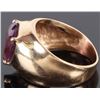 Image 2 : ~2CT AMETHYST HEART 14K YELLOW GOLD RING