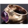 Image 3 : ~2CT AMETHYST HEART 14K YELLOW GOLD RING