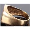 Image 2 : 14K DIAMOND & TIGERS EYE MEN'S SIGNET RING