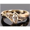 Image 1 : 14K  YELLOW GOLD 0.5CTW MARQUISE DIAMOND RING