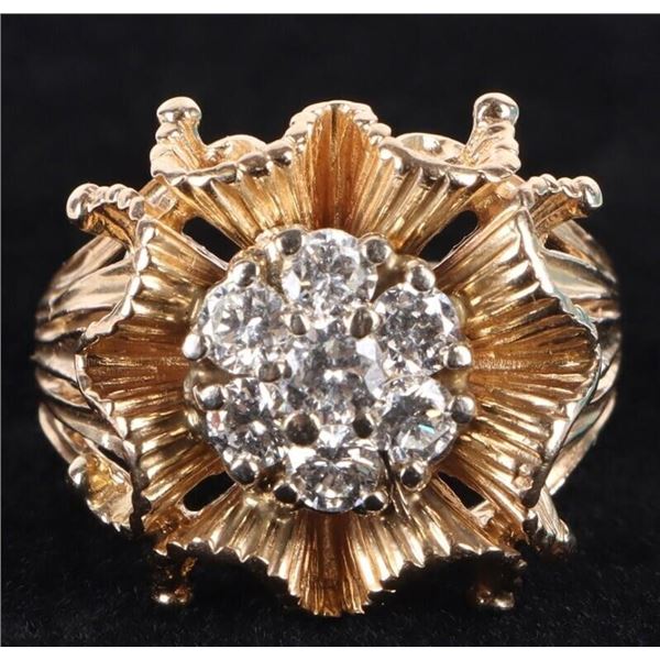 1.26CTW DIAMOND 14K YELLOW GOLD RING