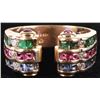 Image 1 : DIAMOND, RUBY, EMERALD, & SAPPHIRE 14K LADIES RING
