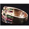 Image 2 : DIAMOND, RUBY, EMERALD, & SAPPHIRE 14K LADIES RING