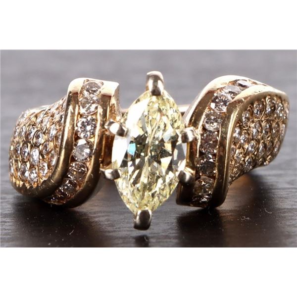 1.25 CT. MARQUIS DIAMOND 14K GOLD LADIES RING