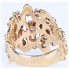 Image 4 : 14K 1.5CTW  DIAMOND LADIES GOLD  CLUSTER RING
