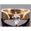 Image 1 : 14K  MARQUISE CUT NATURAL DIAMOND SOLITAIRE SET
