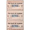 Image 3 : 1863 STATE OF FLORIDA 50 CENTS UNCUT NOTES
