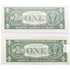Image 2 : 1957 A UNCIRCULATED SEQUENTIAL $1 SILVER NOTES