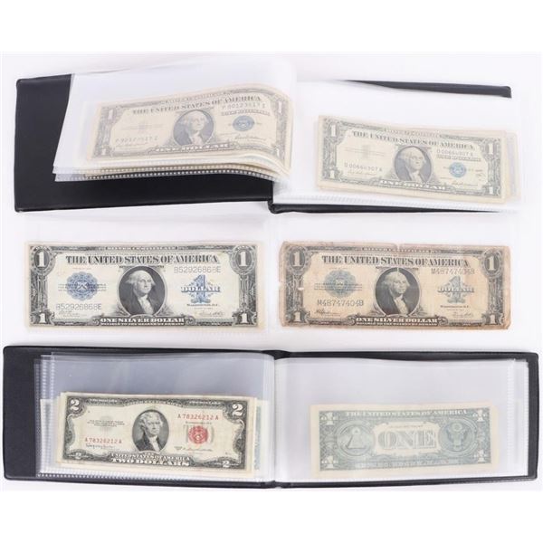 VINTAGE ASSORTED U.S. $1 & $2 BANKNOTES - (29)