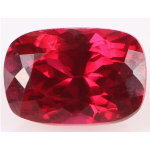 11.00CT RED CUSHION-CUT RUBY LOOSE GEMSTONE