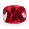 Image 1 : 9.35CT RED CUSHION-CUT RUBY LOOSE GEMSTONE