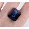 Image 1 : 28.75CT EMERALD-CUT BLUE SAPPHIRE GEMSTONE