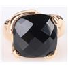 Image 1 : 18K YELLOW GOLD BLACK ONYX LADIES RING