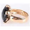 Image 2 : 18K YELLOW GOLD BLACK ONYX LADIES RING