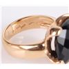 Image 4 : 18K YELLOW GOLD BLACK ONYX LADIES RING