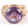 Image 1 : 18K YELLOW GOLD 11.54CT CEYLON PINK SAPPHIRE RING
