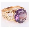 Image 4 : 18K YELLOW GOLD 11.54CT CEYLON PINK SAPPHIRE RING