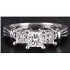 Image 1 : 1.57CTW DIAMOND PLATINUM LADIES RING W/ APP