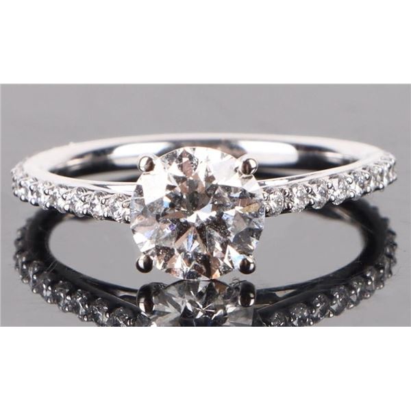PLATINUM GCAL CERT VS1 1.05CT LAB DIAMOND  RING