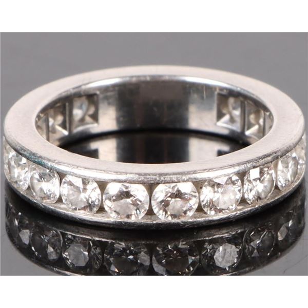 TIFFANY & CO. DIAMOND FULL ETERNITY PLATINUM RING
