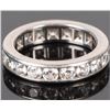 Image 2 : TIFFANY & CO. DIAMOND FULL ETERNITY PLATINUM RING