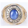 Image 1 : 1.5CT STAR SAPPHIRE MEN'S FASHION RING