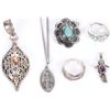 Image 3 : STERLING SILVER ASSORTED JEWELRY LOT OF 7