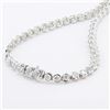 Image 3 : 32.11CTW I1-I2 DIAMOND PLATINUM TENNIS NECKLACE