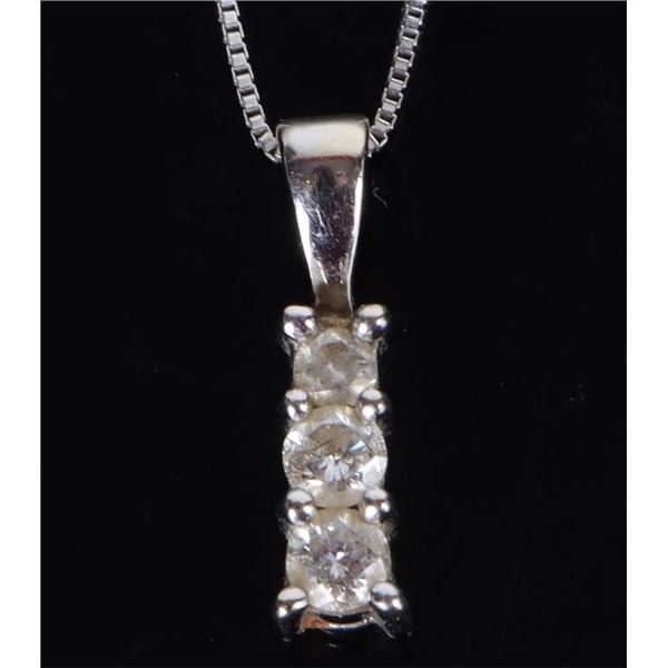 14K DIAMOND GRADUATING JOURNEY PENDANT NECKLACE
