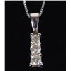 Image 1 : 14K DIAMOND GRADUATING JOURNEY PENDANT NECKLACE