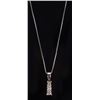 Image 2 : 14K DIAMOND GRADUATING JOURNEY PENDANT NECKLACE