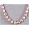 Image 1 : BEAUTIFUL 14K AKOYA  BLUSH PINK 8MM PEARL NECKLACE