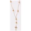Image 2 : BEAUTIFUL 14K FILIGREE BEAD ROSARY STYLE NECKLACE