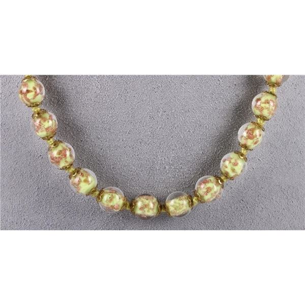 MURANO GLASS BEADED NECKLACE