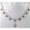 Image 2 : AMETHYST STERLING SILVER LADIES NECKLACE