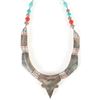 Image 4 : CORAL SOUTHWEST-STYLE STERLING SILVER NECKLACE