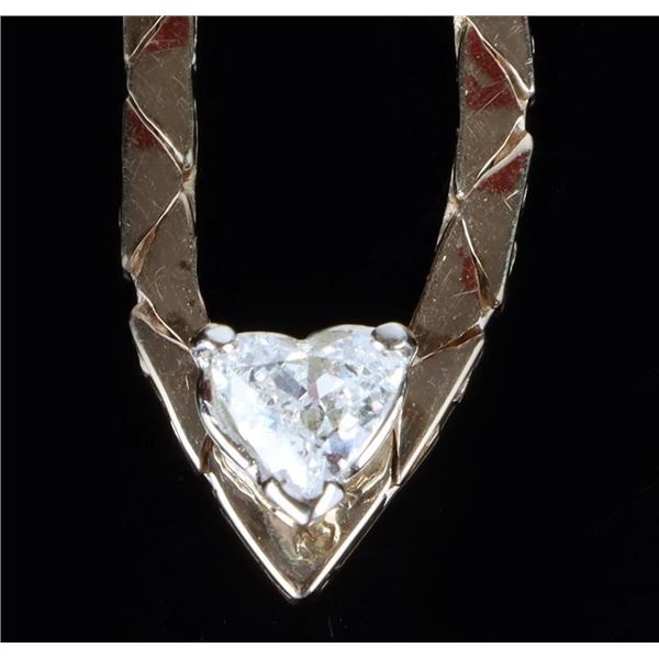 14K YELLOW GOLD 0.45CT DIAMOND LADIES NECKLACE