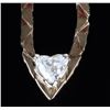 Image 1 : 14K YELLOW GOLD 0.45CT DIAMOND LADIES NECKLACE