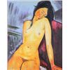 Image 2 : AMADEO MODIGLIANI (1884-1920) OIL "SEATED NUDE"