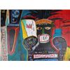 Image 2 : LARGE IN THE MANNER OF BASQUIAT ORIGINAL PAINTING