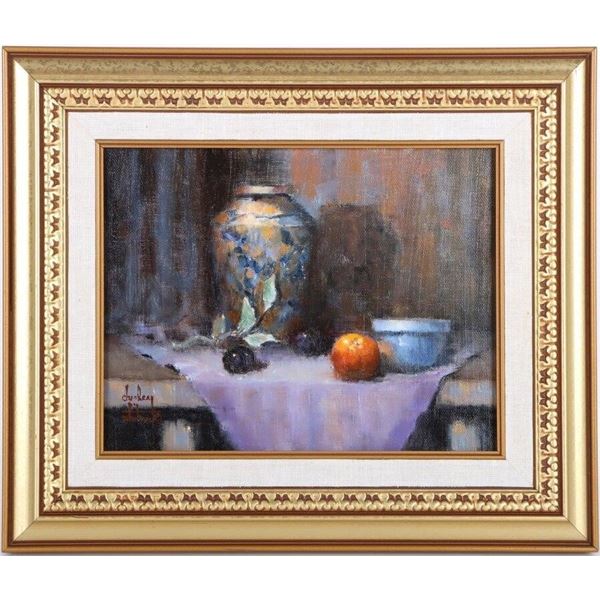 CHESLEY WHITNEY STILL LIFE OIL PAINTING FRAMED