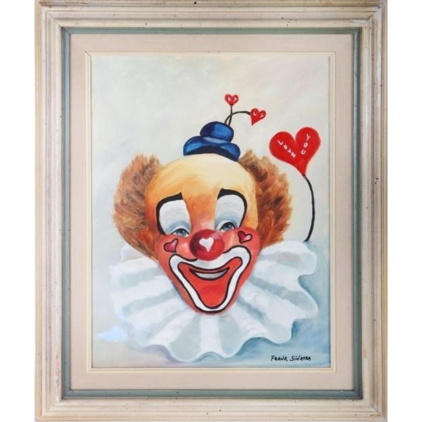 FRANK SINATRA IN THE MANNER OF CLOWN PAINTING