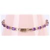 Image 3 : 10K YELLOW GOLD OVAL AMETHYST TENNIS BRACELET